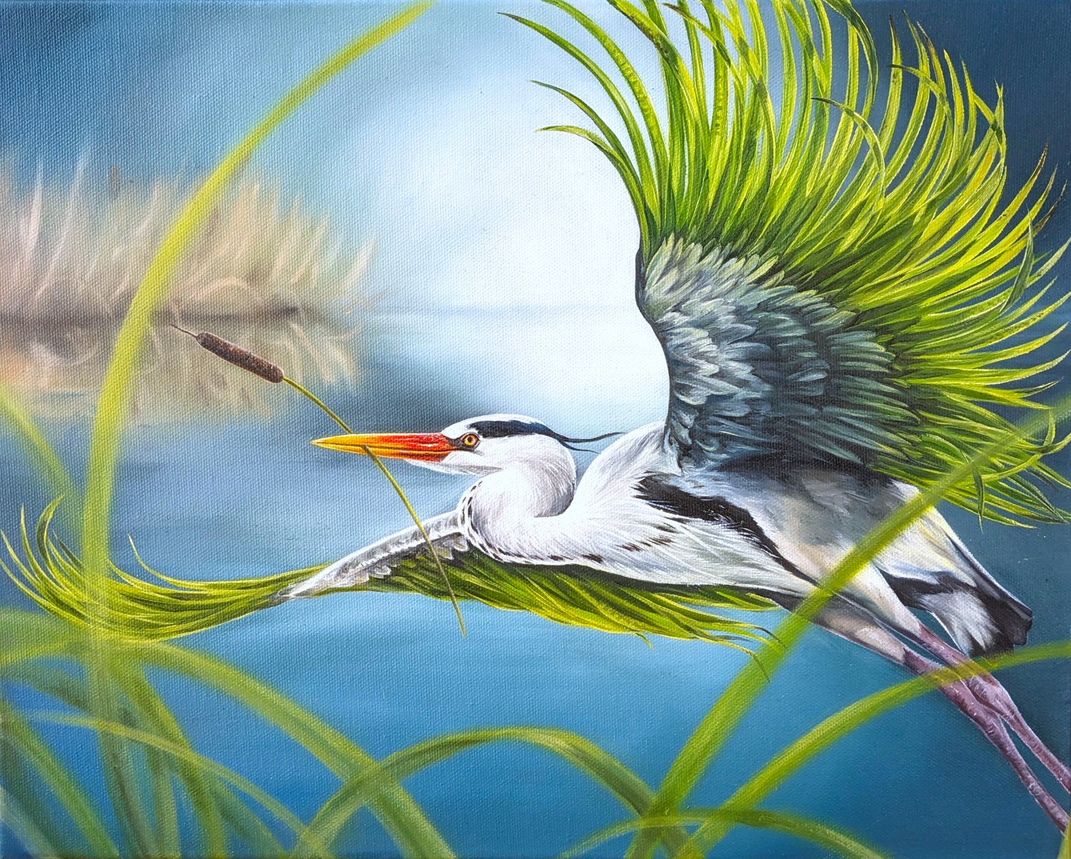 Surrealistic bird Marlou Jaspers Art